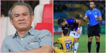 Bầu Đức:”Trọng tài V-League toàn bắt tầm bậy, Hà Nội may mắn mới thắng HAGL”